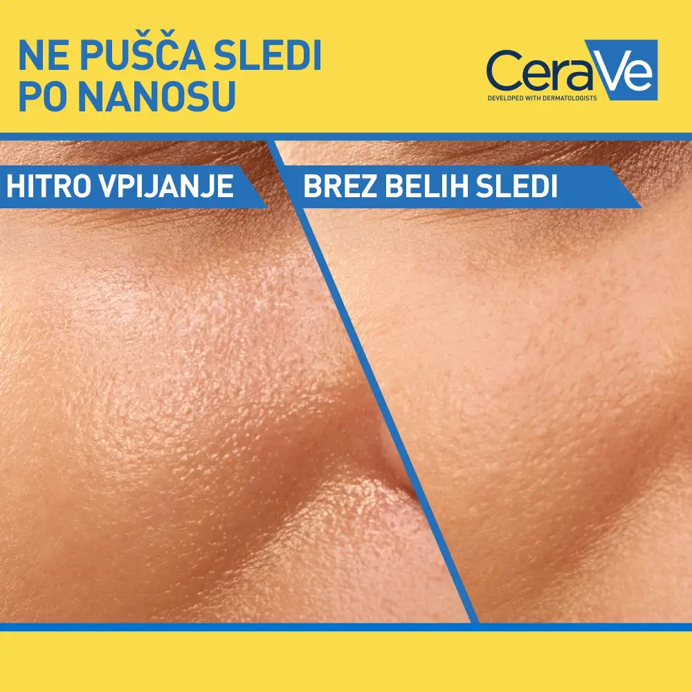 CeraVe Sun, nevidni vlažilni fluid za zaščito pred soncem - ZF50 (50 ml)